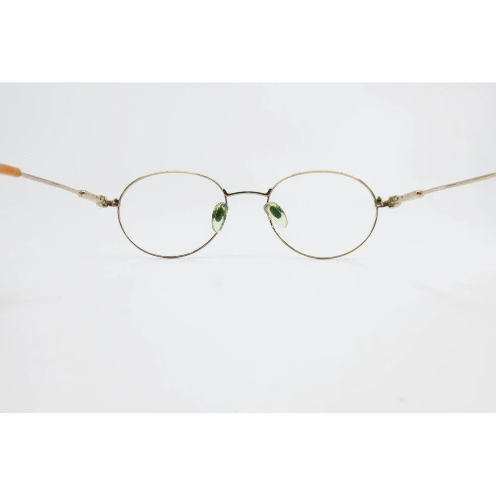 Gucci Vintage Oval Eyeglass Frames Gold Tone Knot Detail Italy 36039